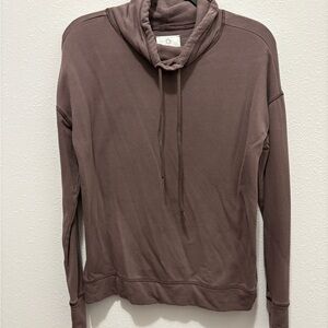 Aerie Pullover with Cowl Neck & Drawstrings